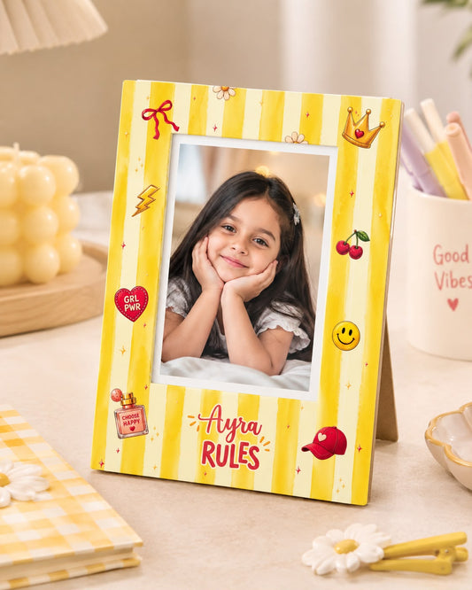 Cherry Charm Personalized Kids Photo Frame