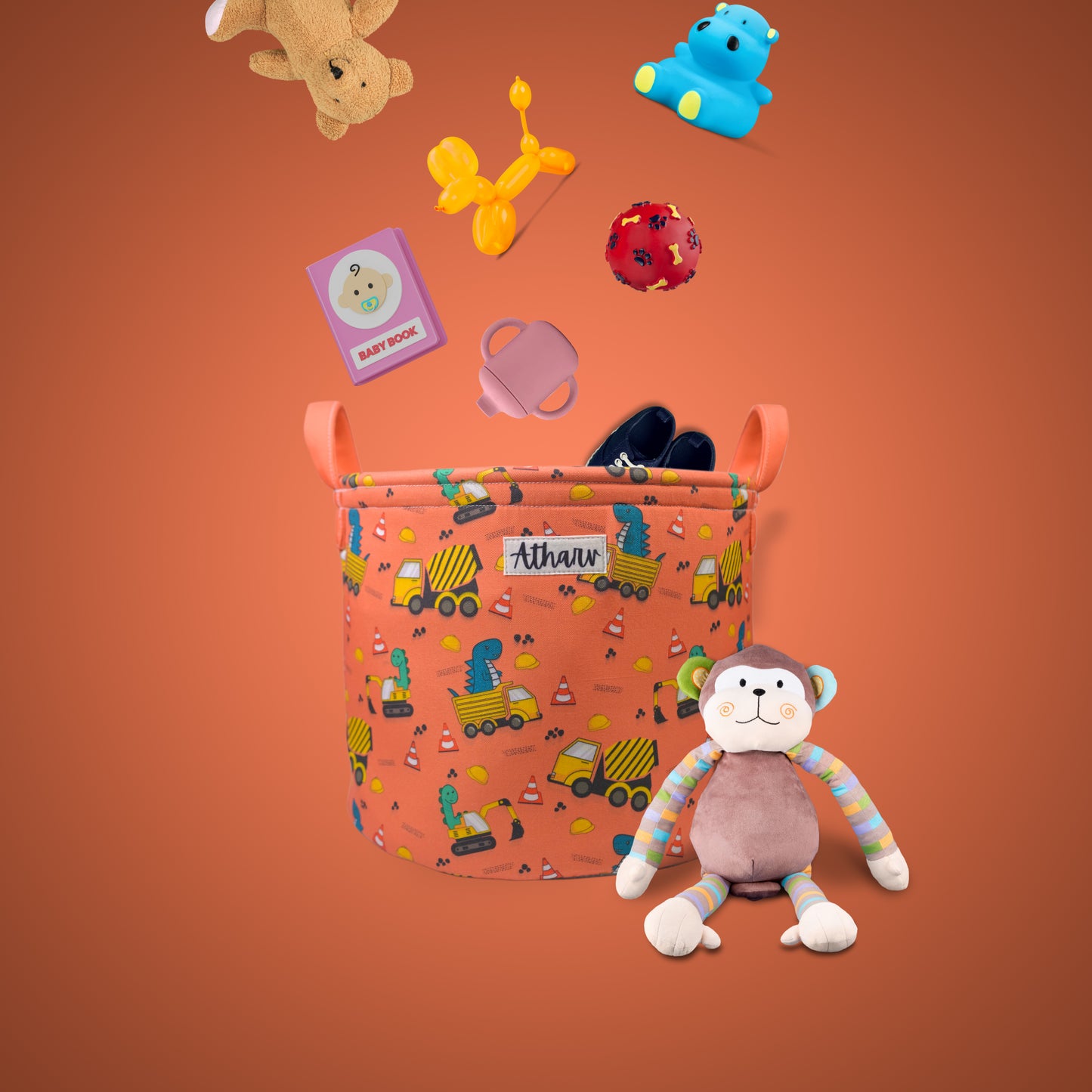 Junior Declutter Toy Personalized Storage Baskets