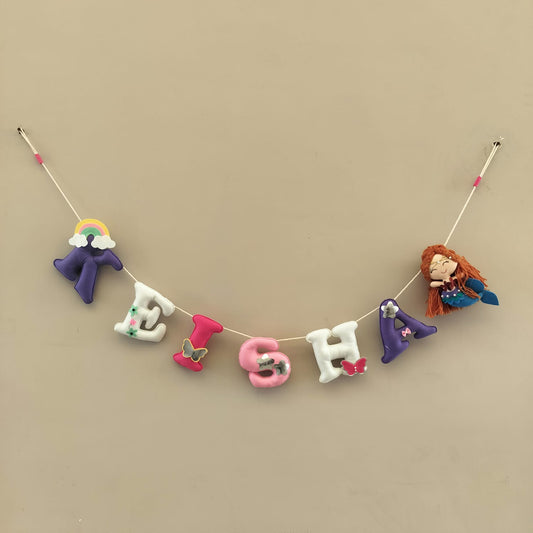 Junior Colour Pop Cute Personalised Bunting - Unicorn/Dolls/Teddy