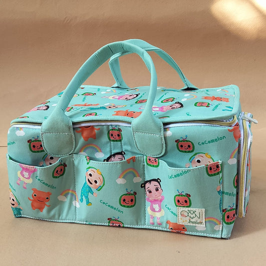Junior All in One Personalized Zipper Diaper Caddy