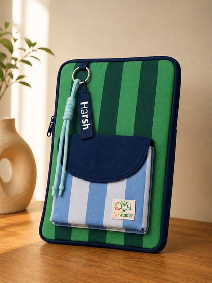 Adventure Stripes Personalised Kids iPad Sleeve